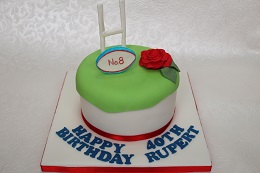rugby 40th birthday cake